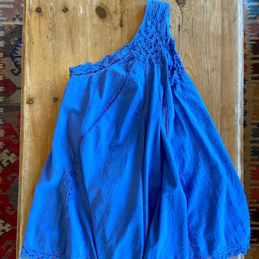 One shoulder free people dress